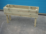 Raised wooden planters (short) - 2 rows of decking